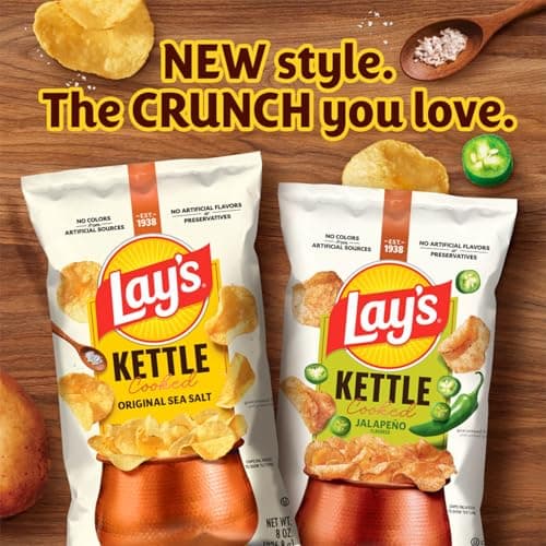 Miniatura de Lay's Kettle Cooked Papas Surtidas, 0.85 oz (Paquete de 40) 5