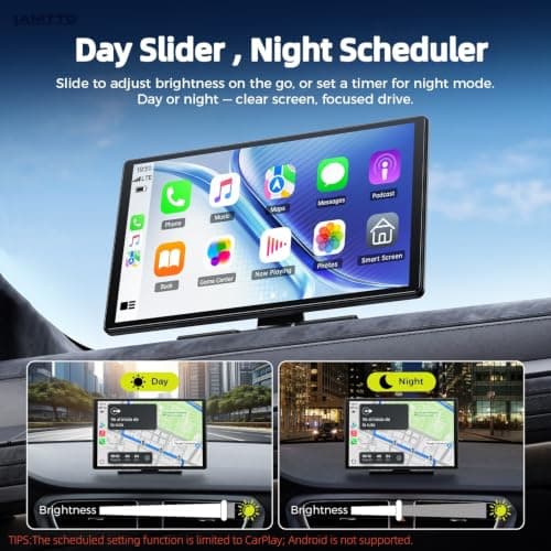 LAMTTO 11" Wireless CarPlay Screen with in-Cell Display - Dual-Band WiFi, OTA Updates & Mirror Link for iPhone & Android, A Thoughtful Gift for Family & New Drivers thumbnail 6