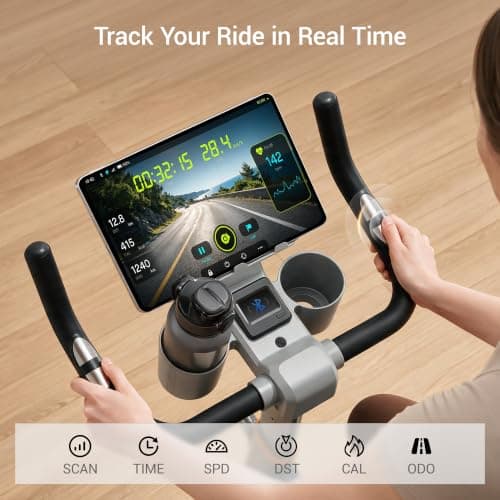 Miniatura de Bicicleta Estática CURSOR de Resistencia Magnética con APP para Casa 6