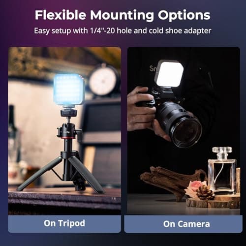 Miniatura de Luz LED de Video Mini RGBWW Portátil SMALLRIG P108 Neo 8