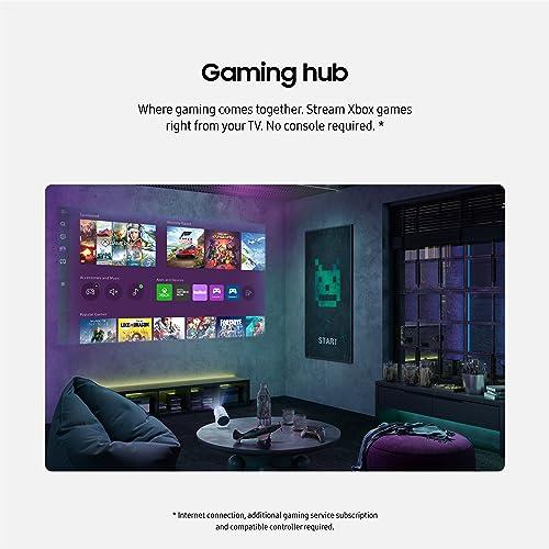 Samsung 30” - 100” The Freestyle 2nd Gen with Gaming Hub Smart Portable Projector, FHD, HDR, Big Screen Home Theater Experience, 360 Sound, SP-LFF3CLAXXZA, 2023 Model thumbnail 6