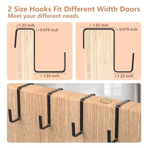 FENTEC 24 Large Pockets Over Door Shoe Organizer, Mesh Hanging Shoe Organizer for Closet Mesh Closet Holder, Back of Door Organizer for Cruise Ships, Rack for Wall, Black, 1 Pack