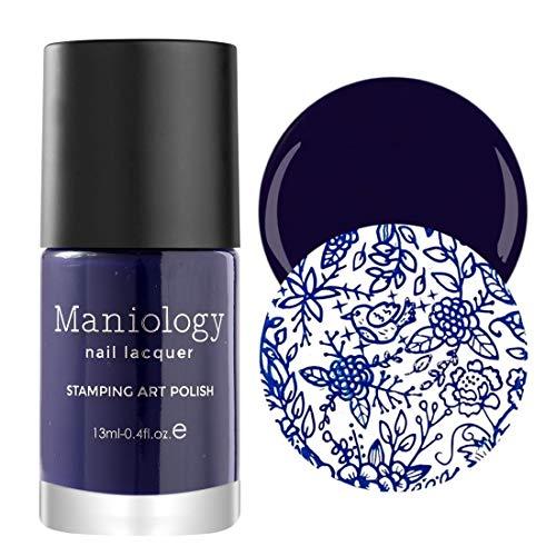 Maniology Essentials Primary Stamping Polish Set | 6-Piece Basic Nail Art Colors Collection (Silver, Gold, Dark Blue, Red, White, Black) – 13ml Bottles for Creative Nail Art Design thumbnail 4