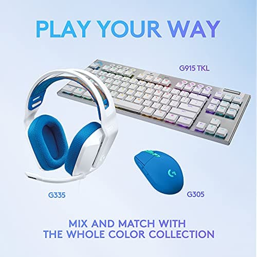 Logitech G335 Wired Gaming Headset with Flip to Mute Microphone - White thumbnail 8