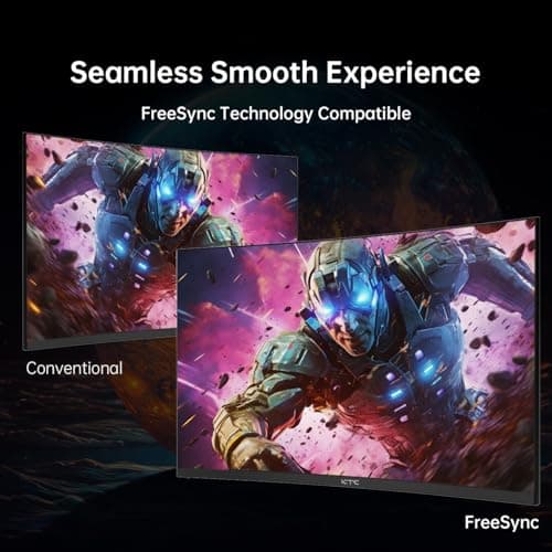 KTC 32 Inch Curved Gaming Monitor, FHD 1080P 165Hz PC Monitor, 1500R, 122% sRGB with HDR, FreeSync Premium, HDMI 2.0x2, DisplayPort 1.4, VESA Compatible, Tilt Adjustable, Eye Care, thumbnail 3