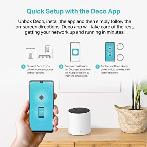 TP-Link Deco X55 AX3000 WiFi 6 Mesh System, Deco X55(3-Pack) thumbnail 6