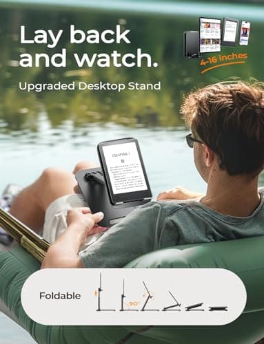 LISEN for iPad Stand Tablet Holder for Desk, Cool Office Gifts for Men Women Desk Accessories, Essentials Home Office Gadgets Portable Monitor Stand for iPad a16 Accessories Kindle