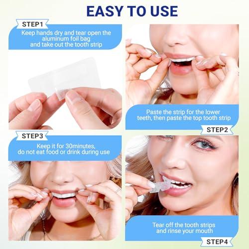 14Day Teeth Whitening Strips Kit,28 Strips (14 Treatments),Non-Slip Enamel-Safe Strips for Whiter Teeth (1 Count (Pack of 14)) thumbnail 6