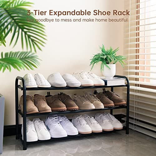 Zapatera Expandible Gonfoam de 3 Niveles para Clóset