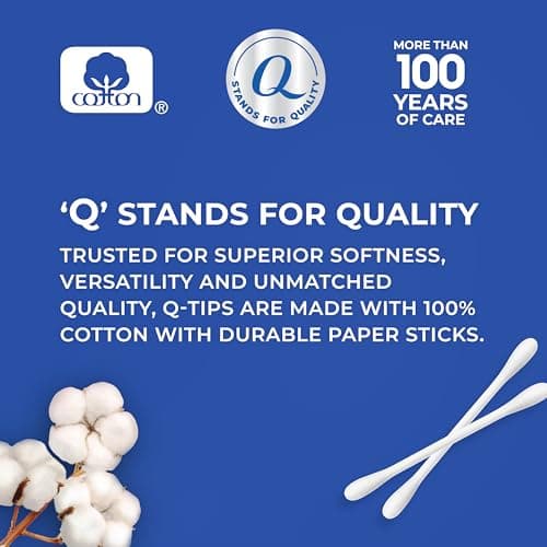 Hisopos de Algodón Q-tips Originales, 500 Unidades, Hogar, Primeros Auxilios y Belleza