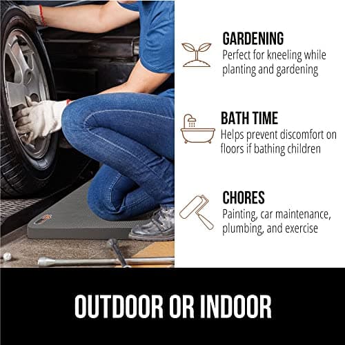 GORILLA GRIP® Extra Thick Patent Pending Supportive Foam Kneeling Pad, Large Cushion Knee Pads for Gardening, Baby Bath Time, Dirt and Water Resistant, Workout and Garden Supplies, thumbnail 6