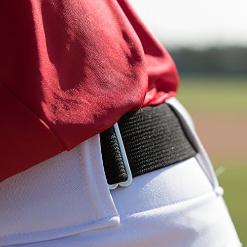 Champion Sports Baseball/Softball Uniform Belt - Comfort Nylon Stretch Fit Uniform Belt - Durable Leather Tab - Adult "22-46 Inches" - Black thumbnail 6