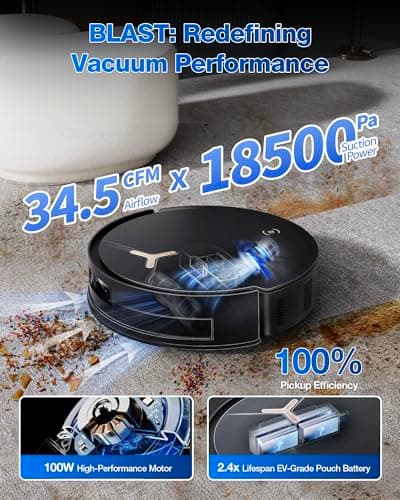 ECOVACS DEEBOT T50 MAX PRO Omni: Aspiradora y Trapeador con 18,500Pa y ZeroTangle