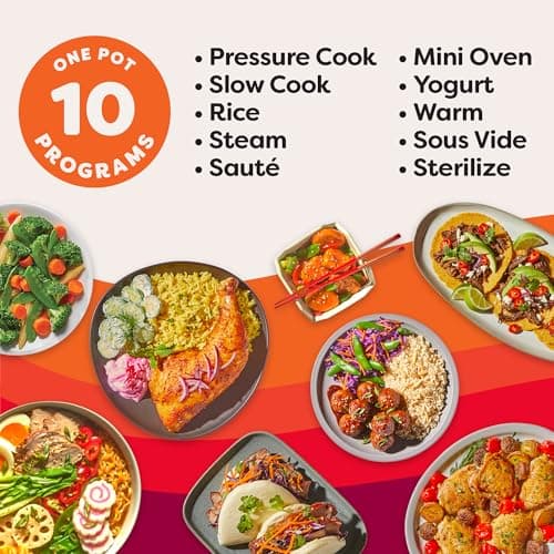 Instant Pot Pro (8 QT) 10-in-1 Pressure Cooker, Slow Cooker, Rice/Grain Cooker, Steamer, Sauté, Sous Vide, Yogurt Maker, Sterilizer, and Warmer, Includes App with Over 800 Recipes, thumbnail 3