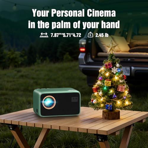 TMY 4K Projector with WiFi Bluetooth, Compatible with Netflix/Prime Video/YouTube, Outdoor Portable Home Theater Movie Projector, Smart Projector for Indoor Outdoor Movies, Gaming  thumbnail 8