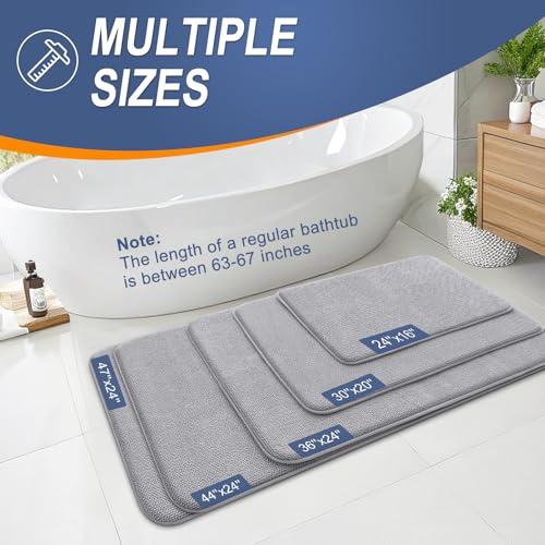OLANLY Thick Memory Foam Bath Mat Rug 30x20, Extra Soft Absorbent Bathroom Rugs, Quick Dry Bath Mats, Non-Slip, Machine Washable Carpet for Bathroom, Tub and Shower, Home Decor Acc thumbnail 5