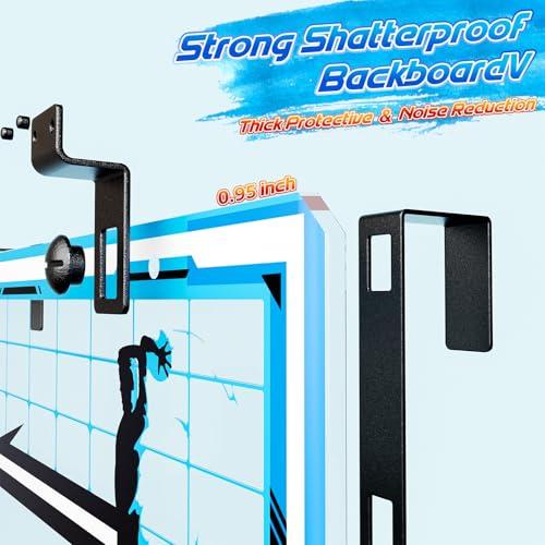 Indoor Mini Basketball Hoop, Over The Door Basketball Hoop With Height Adjustment, Electronic Scoreboard, Remote Control, Upgrade 3 Modes Games Sport Toys Birthday Gifts for Kids 5