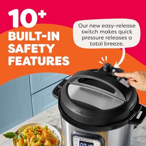 Instant Pot Duo 7-in-1 Electric Pressure Cooker, Slow Cooker, Rice, Steamer, Sauté, Yogurt Maker, Warmer & Sterilizer, Includes App With Over 800 Recipes, Stainless Steel, 6 Quart