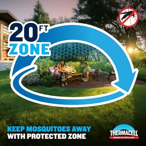 Miniatura de Thermacell E-ZoneGuard Glow: Repelente de Mosquitos y Lámpara LED, 9 Horas 2