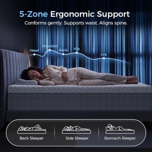 Miniatura de Colchón Yaak Queen de 14 Pulgadas de Memory Foam con Gel Enfriador 4
