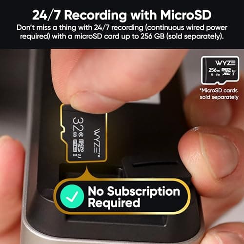 Wyze Battery Video Doorbell Wireless Camera, 1536x1536 HD+ with Color Night Vision, 2-Way Audio, 1:1 Head-to-Toe View, Person/Vehicle/Package Monitor, Wire-Free/Wired Option, 1 Min thumbnail 13