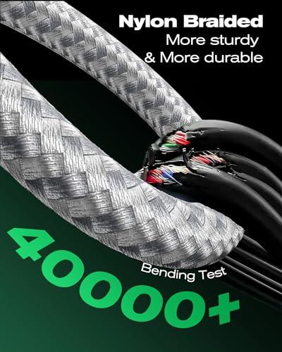 SwaggWood USB C to USB C Cable, 5-Pack [3/3/6/6/10FT] 60W USBC Fast Charging Cable Nylon Braided Type C Charger Cord for iPhone 17/16/iPad Pro/MacBook Air and More thumbnail 6