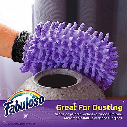 Manopla Limpiadora de Microfibra Fabuloso, Sin Rayones ni Pelusa