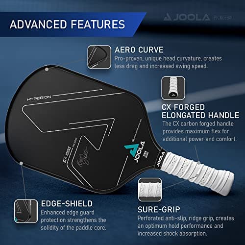JOOLA Ben Johns Hyperion CFS Pickleball Paddle - Carbon Surface with High Grit & Spin, Elongated Handle, USAPA Approved Ben Johns Paddle thumbnail 3