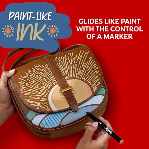 Sharpie Creative Markers, Warm Tones, Water-Based Acrylic Markers, Fine Tip, 12 Count thumbnail 6