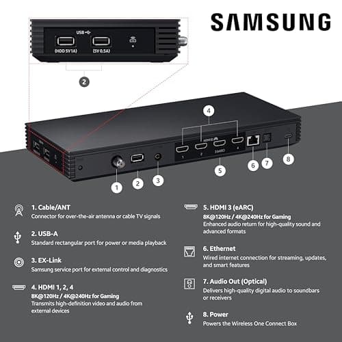 Samsung 65-Inch Class Neo QLED QN990F 8K Mini LED Smart TV (2025 Model) NQ8 AI Gen3 Processor, Upscaling Pro, Wireless One Connect, Glare Free, Samsung Vision AI, Alexa Built-in thumbnail 3