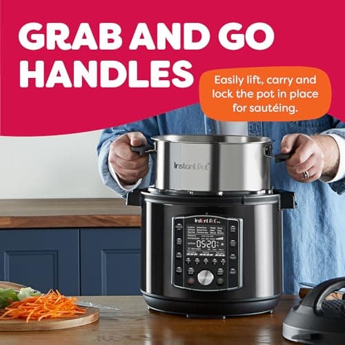Instant Pot Pro (8 QT) 10-in-1 Pressure Cooker, Slow Cooker, Rice/Grain Cooker, Steamer, Sauté, Sous Vide, Yogurt Maker, Sterilizer, and Warmer, Includes App with Over 800 Recipes, thumbnail 5