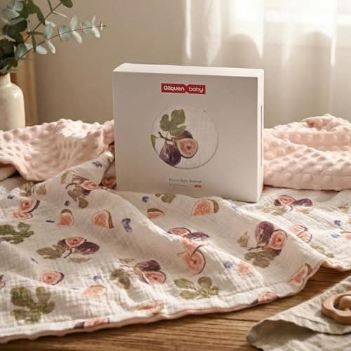 GLLQUEN BABY Muslin Baby Blankets for Boys & Girls, 2-Layer Toddler Blanket thumbnail 7