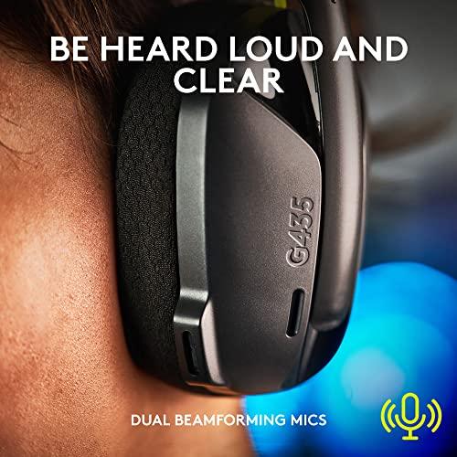 Logitech G435 Lightspeed & Bluetooth Wireless Gaming Headset - Lightweight Over-Ear Headphones, Built-in mics, 18h Battery, Dolby Atmos, PC, PS4, PS5, Nintendo Switch/Switch 2, Mob thumbnail 5