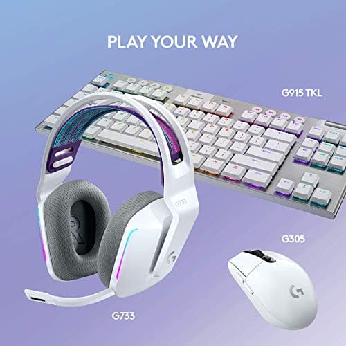 Miniatura de Audífonos Gamer Inalámbricos Logitech G733 LIGHTSPEED con RGB y Blue VO!CE - Blanco 8