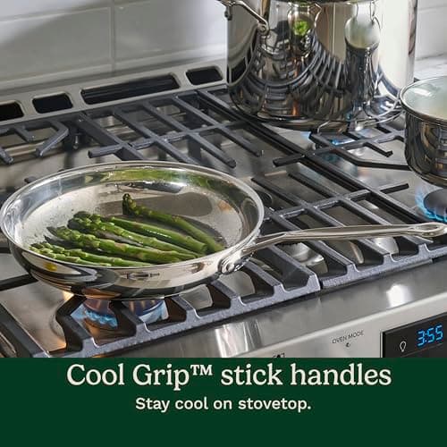 Batería de Cocina Cuisinart Chef's Classic de 11 Piezas, Acero Inoxidable y Compatible con Inducción