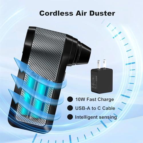 Sopladora Eléctrica SDFM 125,000 RPM para PC y Teclado, Motor Brushless, Recargable