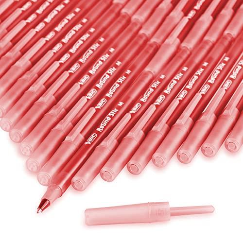BIC Round Stic Xtra Life Red Ballpoint Pens, Medium Point (1.0mm), 10-Count Pack of Bulk Pens, Flexible Round Barrel for Writing Comfort, No. 1 Selling Ballpoint Pens thumbnail 6