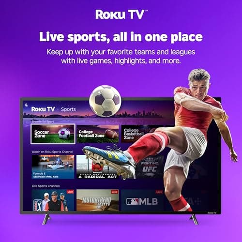 Smart TV Hisense 65" Hi-QLED 4K UHD Roku (Serie E6SR, Modelo 2026) con Dolby Vision y Game Mode Plus