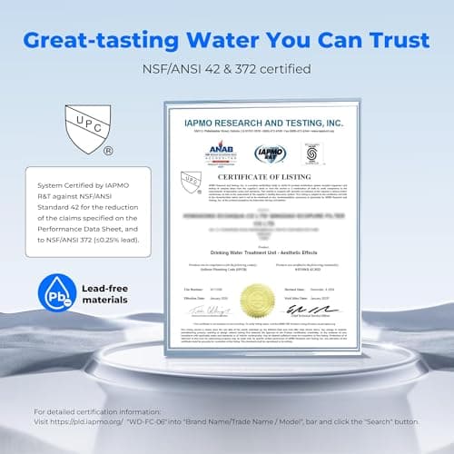 Waterdrop FC-06 Water Filter for Sink Faucet, 360° Rotating Stainless Steel Sink Water Filter, NSF Certified Faucet Water Filter for Kitchen, Reduce Chlorine, 1280 Gallons 12 Month thumbnail 5