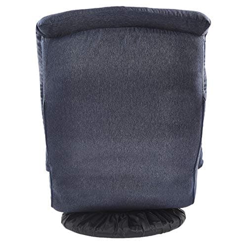 Miniatura de Amazon Basics Swivel Foam Lounge Chair with Headrest, Floor-Compatible, Adjustable, Gaming, 26.3D x 23.5W x 13.7H in, Denim Blue 5
