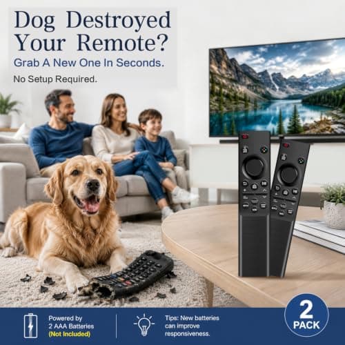 Paquete de 2 Controles Remotos Universales para TV Samsung, ¡Listos para Usar!