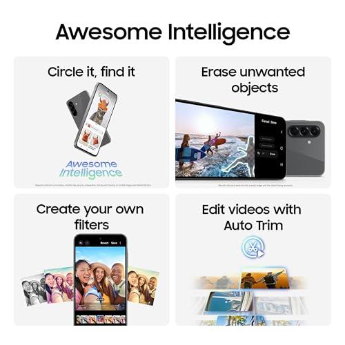 Samsung Galaxy A56 5G Cell Phone, 128GB AI Smartphone, Unlocked Android, AI Photo Edits, Large Screen, Long Battery Life, 2025, US 1 Yr Manufacturer Warranty, Awesome Graphite thumbnail 3