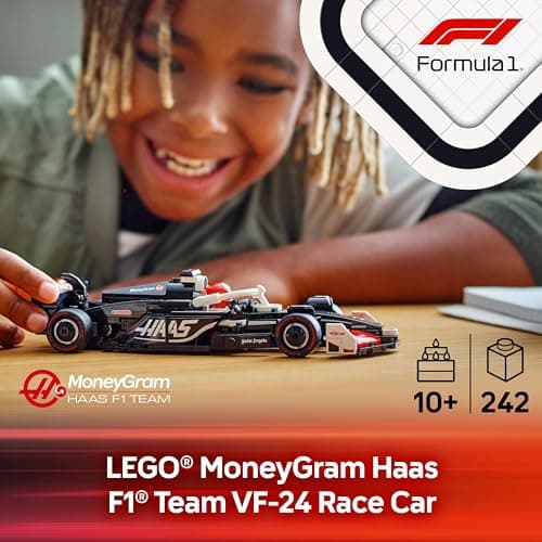 LEGO Speed Champions MoneyGram Haas F1 Team VF-24 Race Car Toy - Building Set for Kids, Boys & Girls, Ages 10+ - Toy Car for F1 Fans - Gift Idea for Birthday - 77250 thumbnail 2