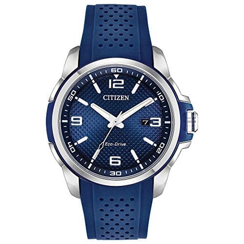 Reloj Citizen Eco-Drive para Hombre, Acero y Detalles Azules (AW1158-05L)