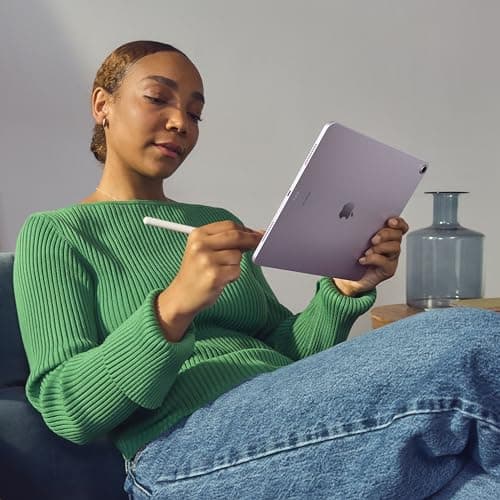 Apple iPad Air 11-inch (M2): Built for Apple Intelligence, Liquid Retina Display, 128GB, 12MP Front/Back Camera, Wi-Fi 6E + 5G Cellular, Touch ID, All-Day Battery Life — Starlight thumbnail 5