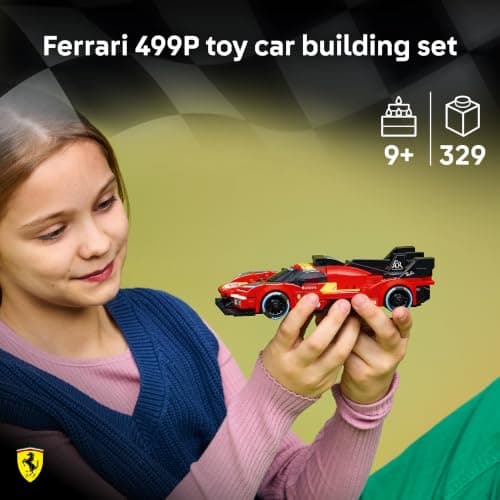 LEGO Speed Champions Ferrari 499P 77261 | Building Toy for Boys & Girls, Ages 9+, Detailed Toy Car for Kids, Play or Display Model, 329 pieces, Gift for Birthdays thumbnail 2