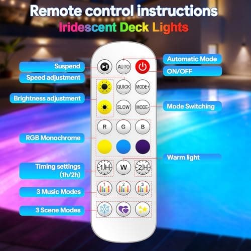 Miniatura de Luces LED RGB AHAWILL de 50FT para Alberca 8