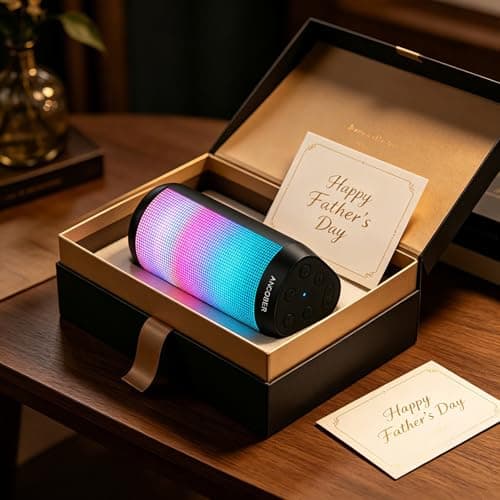 Bluetooth Speaker Portable Wireless, 20W Stereo Loud Sound, 8 Modes LED Light Show, 30H Playtime, IPX4 Waterproof, TWS Pairing, Built-in Mic, BT5.3 for Outdoor, Party, Travel, Home thumbnail 11
