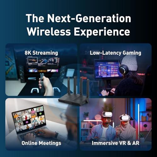 GL.iNet GL-BE6500 (Flint 3e) WiFi 7 Router, High-Speed WiFi Router for Wireless Internet w/VPN, 5 x 2.5G Ethernet Port for Fiber Optic Modem, Long Range Large Home, Business & Gami thumbnail 6