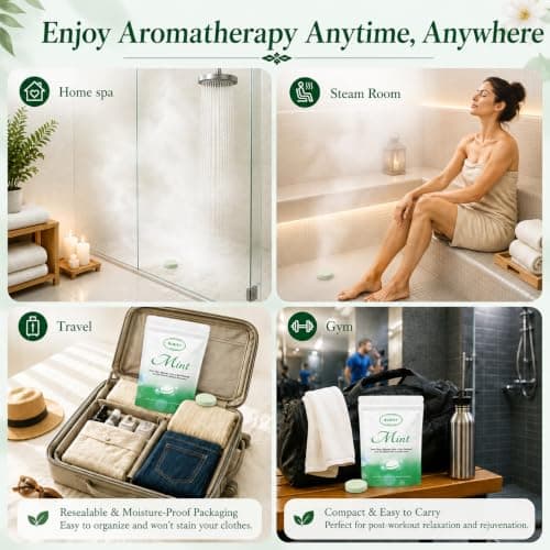 Blriet Shower Steamers Aromatherapy 18 Pack Gifts for Women Mom Wife | Teen Girls Christmas White Elephant Gift Stocking Stuffers Spa Natural Essential Oils Stress Relief Eucalyptus Mint Lavender